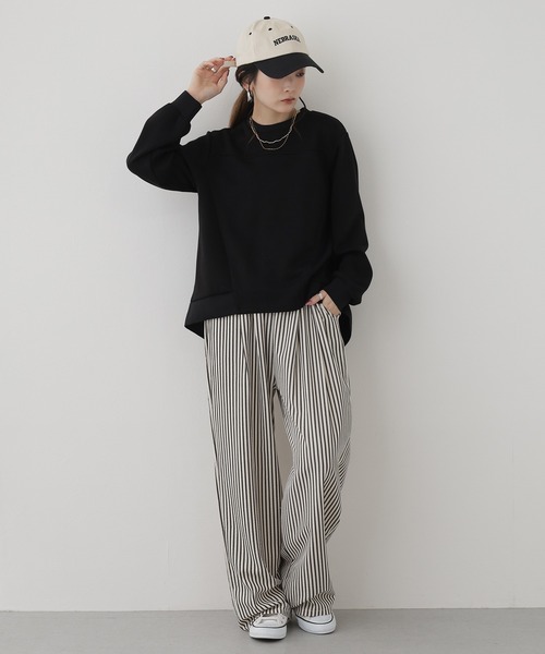 BRODIAEA(ブローディア)の「BRODIAEA ダンボール×ニットドッキングカットソー(Tシャツ/カットソー・レディース・ブラック/ベージュ/グリーン/ローズ・40)」の11枚目の写真