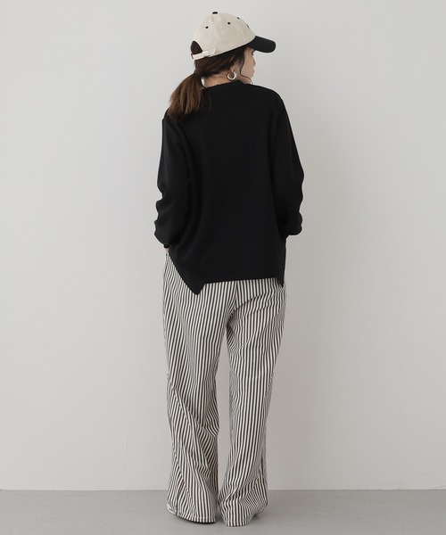 BRODIAEA(ブローディア)の「BRODIAEA ダンボール×ニットドッキングカットソー(Tシャツ/カットソー・レディース・ブラック/ベージュ/グリーン/ローズ・40)」の13枚目の写真