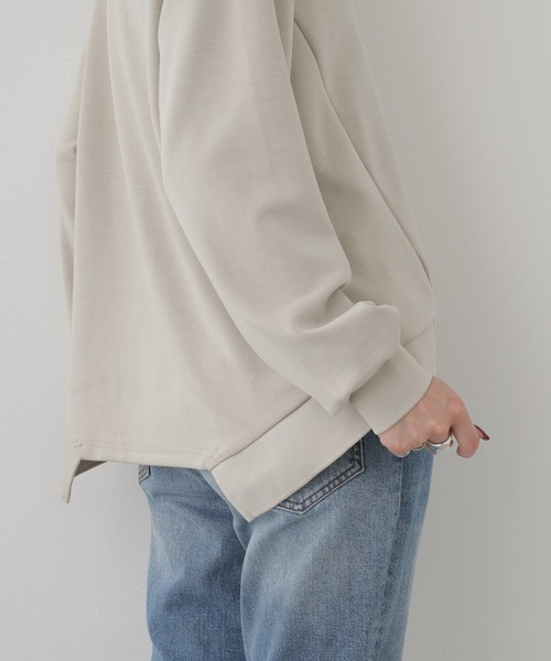 BRODIAEA(ブローディア)の「BRODIAEA ダンボール×ニットドッキングカットソー(Tシャツ/カットソー・レディース・ブラック/ベージュ/グリーン/ローズ・40)」の18枚目の写真