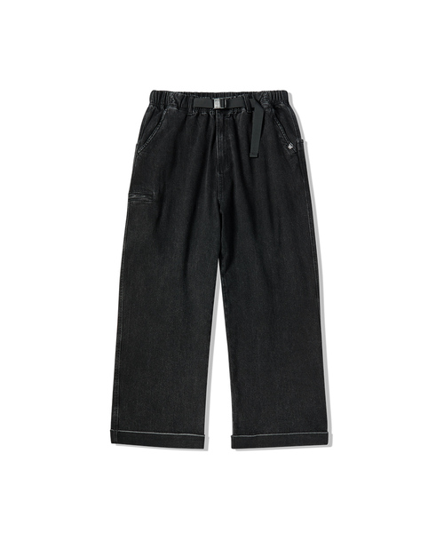LIFE WORK(ライフワーク)の「L3 ヴィンテージベルテッドデニムパンツ(デニムパンツ・レディース・ブラック/ネイビー・LARGE/MEDIUM/SMALL)」の1枚目の写真