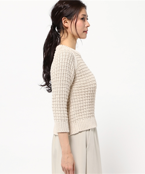 beautiful people（ビューティフルピープル）の「beautiful　people　ビューティフルピープル（ニット/セーター・レディース・アイボリー・FREE）」の3枚目の写真