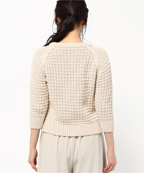 beautiful people（ビューティフルピープル）の「beautiful　people　ビューティフルピープル（ニット/セーター・レディース・アイボリー・FREE）」の4枚目の写真