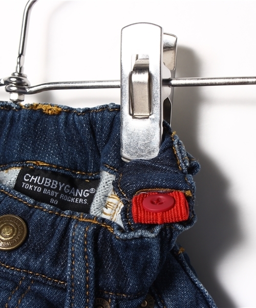 CHUBBYGANG（チャビーギャング）の「ストレッチデニム　スキニーハーフパンツ（デニムパンツ・キッズ・インディゴブルー・80/90）」の4枚目の写真