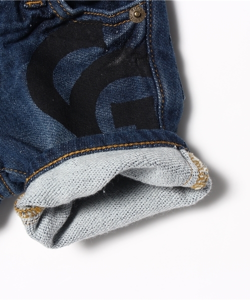 CHUBBYGANG（チャビーギャング）の「ストレッチデニム　スキニーハーフパンツ（デニムパンツ・キッズ・インディゴブルー・80/90）」の6枚目の写真