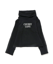 CHUBBYGANG | ロゴプリントハイネックトレーナー(スウェット)
