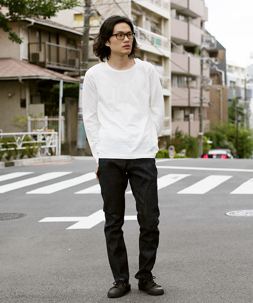 quadro（クオドロ）の「ハイライズシンチューブワンウォッシュデニム（デニムパンツ・メンズ・ワンウォッシュ・SMALL/MEDIUM/LARGE）」の13枚目の写真