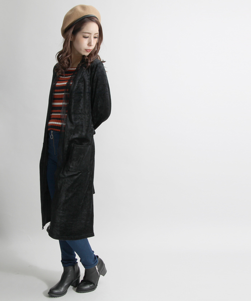 WEGO（ウィゴー）の「WEGO/ベロアレースガウン（シャツ/ブラウス・レディース・ブラック/ピンク・FREE）」の2枚目の写真