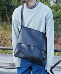 STUDIOUS | シャイニーレザーフラップショルダーバッグ (ショルダーバッグ)