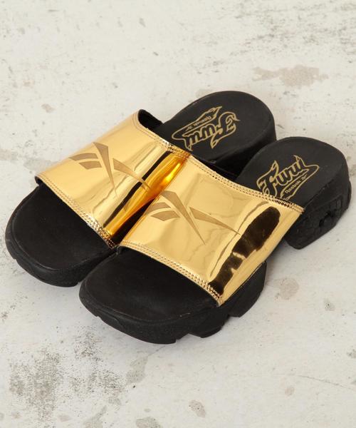 Reebok（リーボック）の「【国内Exclusive】＜Reebok（リーボック）＞∴FURY SLIDE EX フューリースライダーサンダル ◆（サンダル・レディース・ゴールド/シルバー・25.0cm/26.0cm/23.0cm/24.0cm）」の5枚目の写真