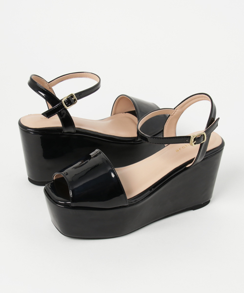 archives（アルシーヴ）の「ウェッジサンダル（サンダル・レディース・ブラック/シルバーグレー/ピンク・LARGE/MEDIUM）」の2枚目の写真