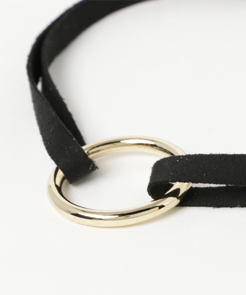 WEGO（ウィゴー）の「WEGO/リング細ヒモチョーカー（チョーカー・レディース・ブラック・FREE）」の3枚目の写真