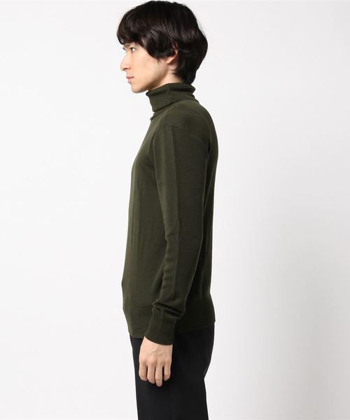 Letroyes（ルトロワ）の「Letroyes　ウールタートルニット（ニット/セーター・メンズ・ダークグリーン・L）」の2枚目の写真