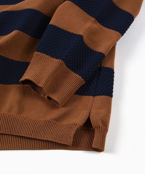 SHIPS（シップス）の「SC: "MADE IN JAPAN" SPACEMASTER(R) チェンジ プルオーバー ニット■（ニット/セーター・メンズ・ホワイト/オフホワイト/ブラウン/グリーン/ネイビー・LARGE/MEDIUM/SMALL/X-LARGE）」の14枚目の写真