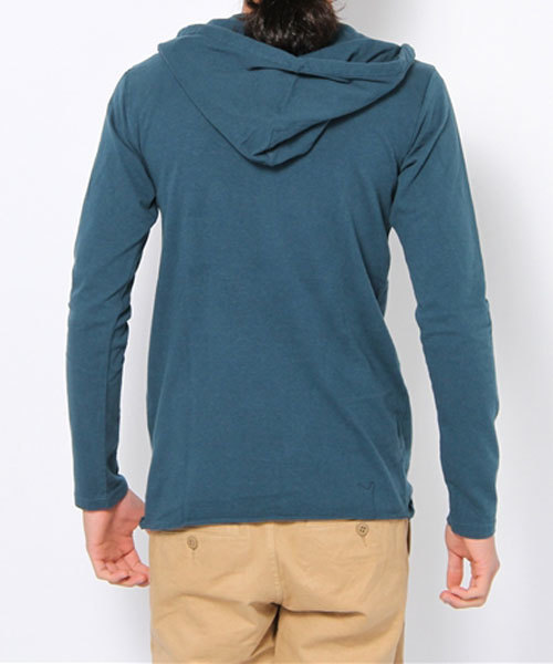 MR.OLIVE（ミスターオリーブ）の「OVERDYED BRAZIL COTTON / PULLOVER HOODED SHIRT（パーカー・メンズ・オレンジ/ターコイズブルー/オリーブ・SMALL/MEDIUM/LARGE）」の8枚目の写真