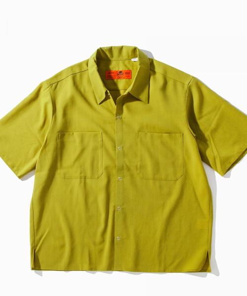 RED KAP（レッドキャップ）の「【別注】 ＜RED KAP＞ TW WORK SHORT SLEEVES SHIRTS ◆（シャツ/ブラウス・メンズ・ダークブラウン/ベージュ/マスタード/パープル/ダークグリーン・SMALL/LARGE/MEDIUM）」の5枚目の写真