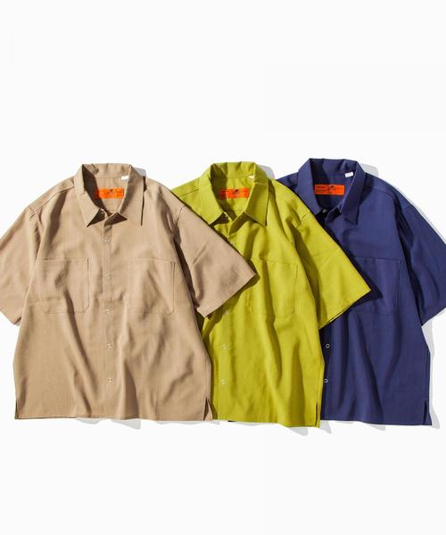 RED KAP（レッドキャップ）の「【別注】 ＜RED KAP＞ TW WORK SHORT SLEEVES SHIRTS ◆（シャツ/ブラウス・メンズ・ダークブラウン/ベージュ/マスタード/パープル/ダークグリーン・SMALL/LARGE/MEDIUM）」の9枚目の写真