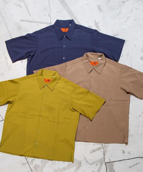 RED KAP（レッドキャップ）の「【別注】 ＜RED KAP＞ TW WORK SHORT SLEEVES SHIRTS ◆（シャツ/ブラウス・メンズ・ダークブラウン/ベージュ/マスタード/パープル/ダークグリーン・SMALL/LARGE/MEDIUM）」の6枚目の写真