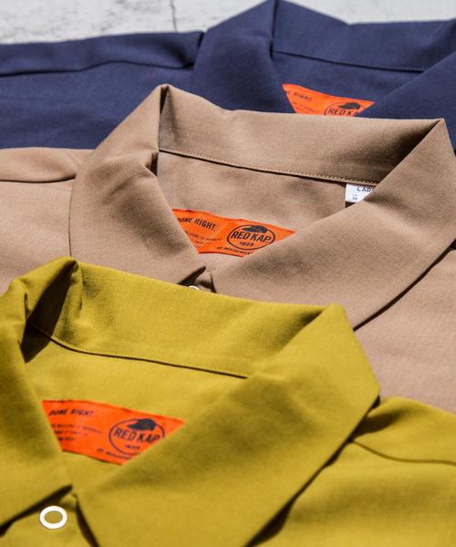 RED KAP（レッドキャップ）の「【別注】 ＜RED KAP＞ TW WORK SHORT SLEEVES SHIRTS ◆（シャツ/ブラウス・メンズ・ダークブラウン/ベージュ/マスタード/パープル/ダークグリーン・SMALL/LARGE/MEDIUM）」の8枚目の写真