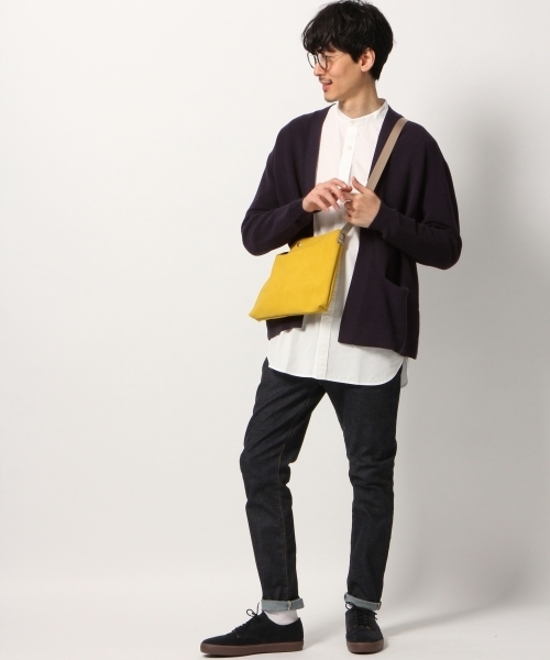 GLOBAL WORK（グローバルワーク）の「バンドカラーシャツ/777083（シャツ/ブラウス・メンズ・ベージュ系その他3/ホワイト/ライトブルー・X-LARGE/LARGE/MEDIUM/SMALL）」の4枚目の写真