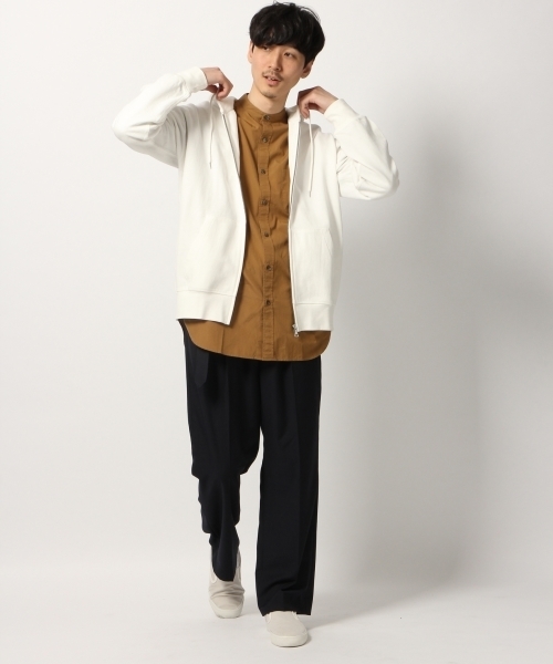 GLOBAL WORK（グローバルワーク）の「バンドカラーシャツ/777083（シャツ/ブラウス・メンズ・ベージュ系その他3/ホワイト/ライトブルー・X-LARGE/LARGE/MEDIUM/SMALL）」の5枚目の写真