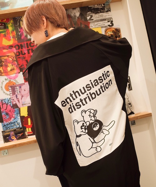 AFYF(エーエフワイエフ)の「AFYF OVERSIZE LONG MODS COAT/オーバーサイズロングモッズコート(モッズコート・レディース・ネイビー/ブラック/ブラック系その他/ブラック系その他2・FREE)」の3枚目の写真