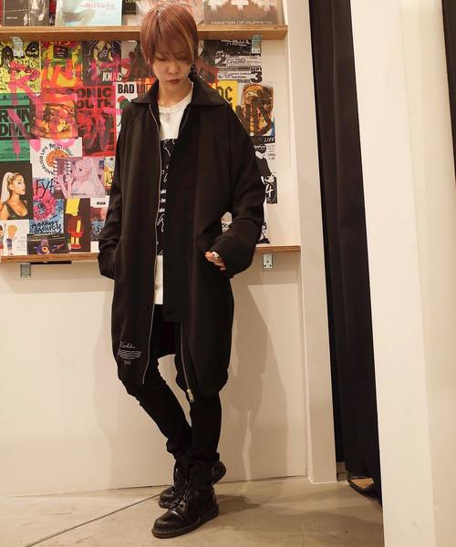 AFYF(エーエフワイエフ)の「AFYF OVERSIZE LONG MODS COAT/オーバーサイズロングモッズコート(モッズコート・レディース・ネイビー/ブラック/ブラック系その他/ブラック系その他2・FREE)」の5枚目の写真