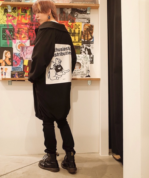 AFYF(エーエフワイエフ)の「AFYF OVERSIZE LONG MODS COAT/オーバーサイズロングモッズコート(モッズコート・レディース・ネイビー/ブラック/ブラック系その他/ブラック系その他2・FREE)」の6枚目の写真