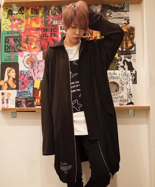 AFYF(エーエフワイエフ)の「AFYF OVERSIZE LONG MODS COAT/オーバーサイズロングモッズコート(モッズコート・レディース・ネイビー/ブラック/ブラック系その他/ブラック系その他2・FREE)」の9枚目の写真