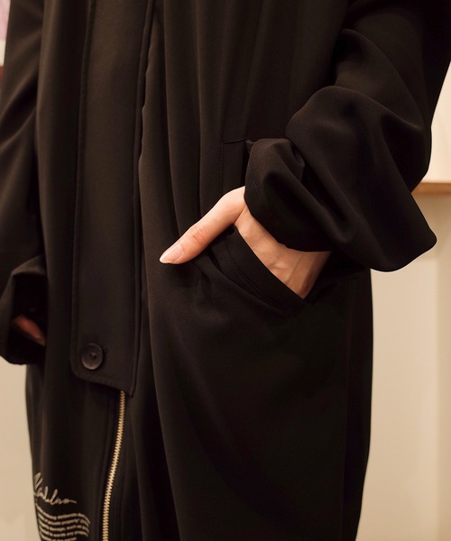 AFYF(エーエフワイエフ)の「AFYF OVERSIZE LONG MODS COAT/オーバーサイズロングモッズコート(モッズコート・レディース・ネイビー/ブラック/ブラック系その他/ブラック系その他2・FREE)」の12枚目の写真