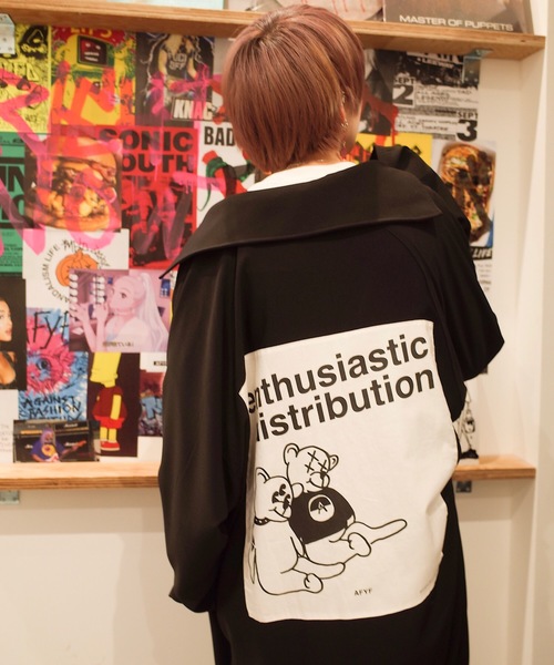 AFYF(エーエフワイエフ)の「AFYF OVERSIZE LONG MODS COAT/オーバーサイズロングモッズコート(モッズコート・レディース・ネイビー/ブラック/ブラック系その他/ブラック系その他2・FREE)」の14枚目の写真