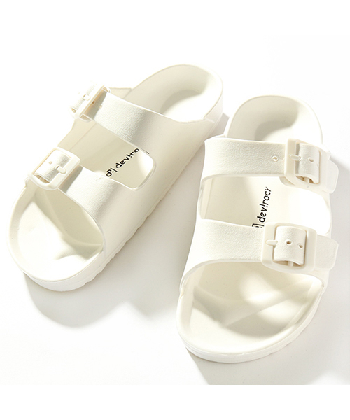 devirock（デビロック）の「2バンドスポーツサンダル シューズ（サンダル・キッズ・ブラック/パープル/オフホワイト/カーキ/ネイビー・22.0cm/17.0cm/18.0cm/19.0cm/20.0cm/21.0cm）」の2枚目の写真