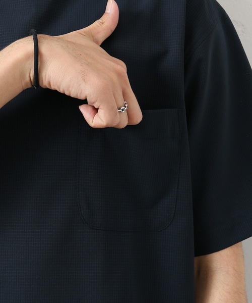 Snow Peak（スノーピーク）の「Snow Peak×relume / 別注スノーピーク DOT AIR Tシャツ#（Tシャツ/カットソー・メンズ・ライトグレー/ネイビー・L/M）」の4枚目の写真