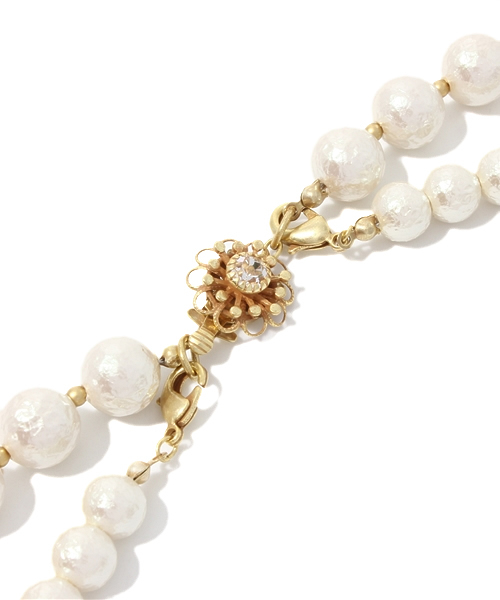 laboratory work（ラボラトリーワーク）の「ダブルパール 　ネックレス　【結婚式】（ネックレス・レディース・アイボリー/オフホワイト・フリー/MEDIUM）」の11枚目の写真