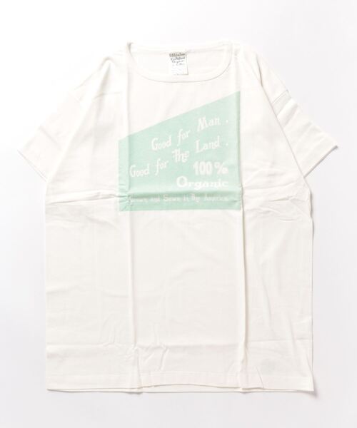 安い販アイテム S O S From Texas エスオーエス フロム テキサス アメリカ製 オーガニックコットン スクープ 半袖クルーネック プリントｔシャツ Square ミント Tシャツ カットソー S O S From Texas エスオーエスフロムテキサス のファッション 通販サイト