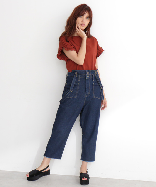 FREE'S MART(フリーズマート)の「フリルスリーブカットソー(Tシャツ/カットソー・レディース・ブラック/ホワイト/ホワイト系その他/ブラウン/ブルー・FREE)」の16枚目の写真