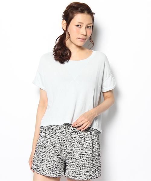 Another Edition（アナザーエディション）の「■AE ウラケ  S/SL PO ◆（Tシャツ/カットソー・レディース・ホワイト/イエロー/ライトブルー・フリー）」の11枚目の写真