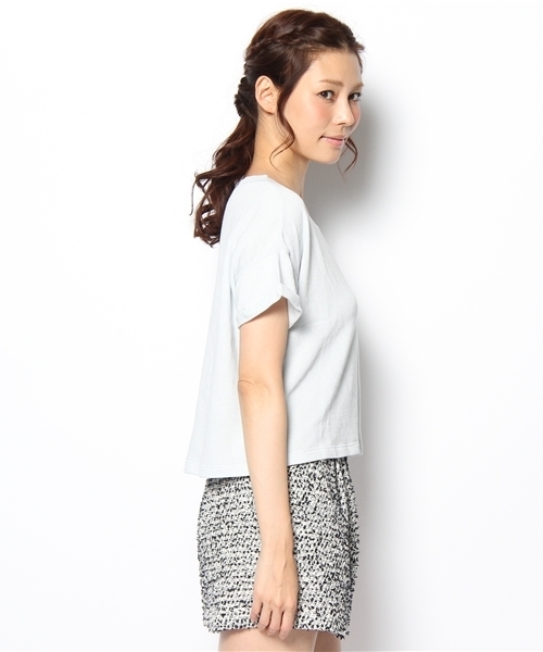 Another Edition（アナザーエディション）の「■AE ウラケ  S/SL PO ◆（Tシャツ/カットソー・レディース・ホワイト/イエロー/ライトブルー・フリー）」の5枚目の写真