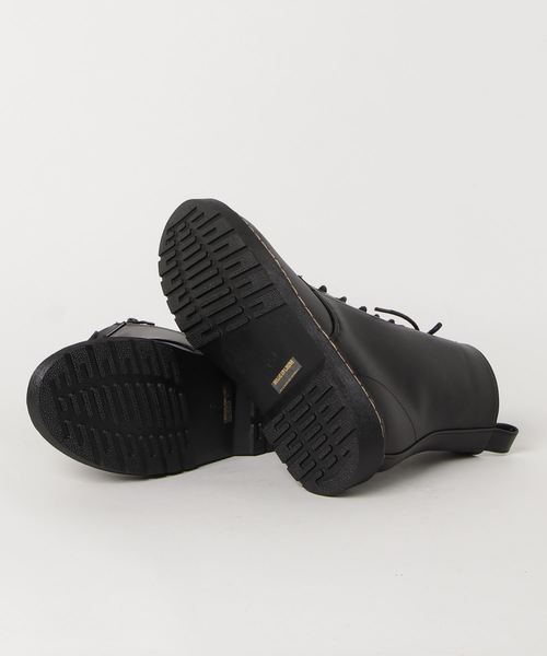 KOBE LETTUCE（コウベレタス）の「[エナメル/スムース]8ホールレースアップボリュームワークブーツ＊レディース/シューズ/ショートブーツ[I1626]神戸レタス（ブーツ・レディース・ブラック/ブラック系その他/ワイン・LL/S/M/L）」の4枚目の写真