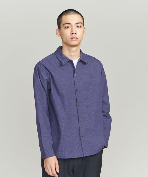 BEAUTY&YOUTH UNITED ARROWS(ビューティーアンドユースユナイテッドアローズ)の「BY グラフチェック レギュラーカラー シャツ о(シャツ/ブラウス・メンズ・ロイヤルブルー/ベージュ・X-LARGE/MEDIUM/SMALL/LARGE)」の2枚目の写真