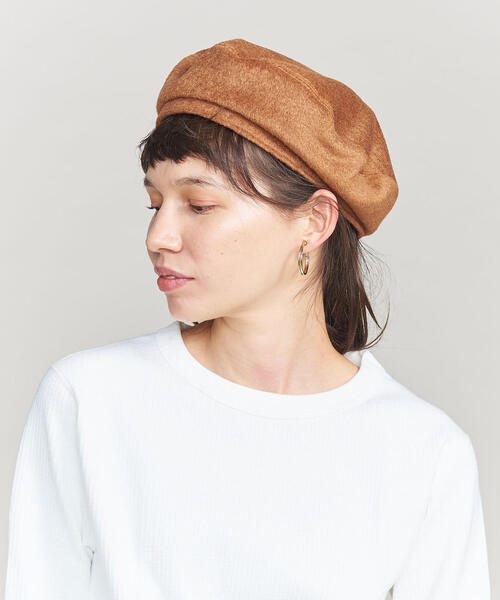 BEAUTY&YOUTH UNITED ARROWS(ビューティーアンドユースユナイテッドアローズ)の「BY ヘアリーミリタリーベレー帽 ◆(ハンチング/ベレー帽・レディース・ブラウン/ブラック・FREE)」の1枚目の写真