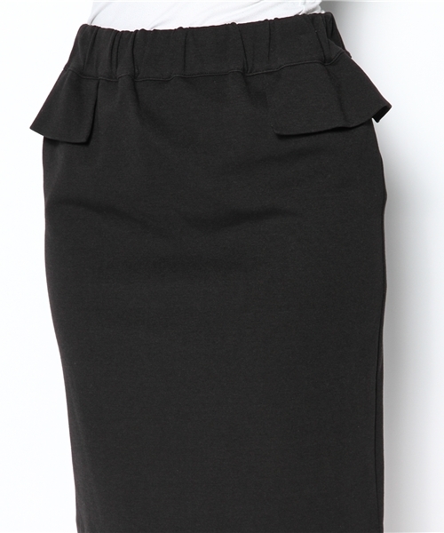 NANO universe（ナノユニバース）の「ペプラムフリルペンシルスカート（スカート・レディース・モカ/ブルー/ブラック/チャコール・FREE）」の11枚目の写真
