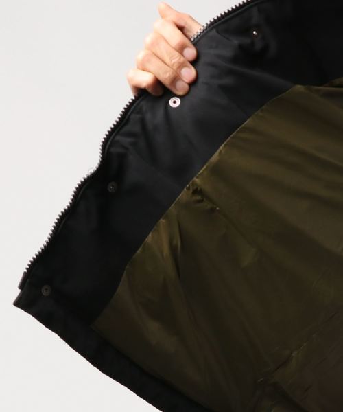 go slow caravan（ゴースローキャラバン）の「ヘビーフラットダウンベスト（ダウンベスト・メンズ・カーキ/ブラック・MEDIUM/LARGE）」の5枚目の写真