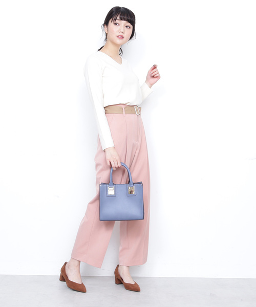 N.（N. Natural Beauty Basic）（エヌエヌナチュラルビューティーベーシック）の「ウォーム総針Ｖネックニット（ニット/セーター・レディース・ホワイト/ブラック/グレー/ホワイト系その他/パープル/ピンク・MEDIUM）」の14枚目の写真