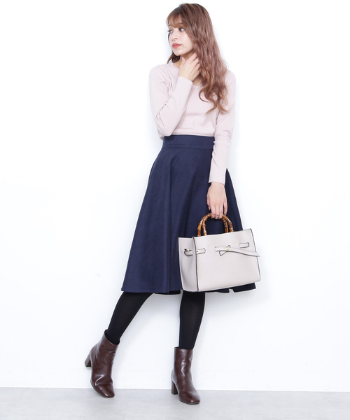 N.（N. Natural Beauty Basic）（エヌエヌナチュラルビューティーベーシック）の「ウォーム総針Ｖネックニット（ニット/セーター・レディース・ホワイト/ブラック/グレー/ホワイト系その他/パープル/ピンク・MEDIUM）」の10枚目の写真