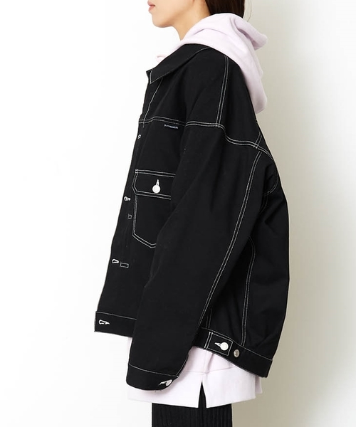 EXTREMEZ エクストリームズ / COLOR STITCHING BIG BLOUSON カラーステッチ ビックシルエット ストレッチデニムジャケット EZB0190002 EXTREMEZ エクストリームズ / COLOR STITCHING BIG BLOUSON カラーステッチ ビックシルエット ストレッチデニムジャケット EZB0190002