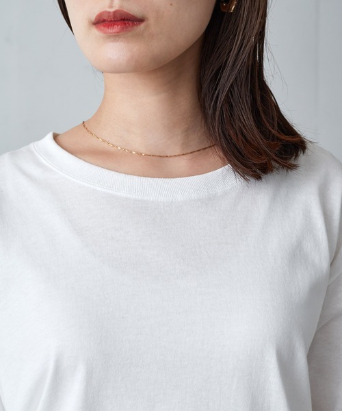 Champion(チャンピオン)の「【Champion Authentic T-SHIRTS】チャンピオン スーパーオーバーサイズ コットン L/S Tシャツ ロンT(Tシャツ/カットソー・レディース・ブラック/ホワイト/ネイビー/グレー/レッド/ロイヤルブルー・M/L/S/XL)」の13枚目の写真