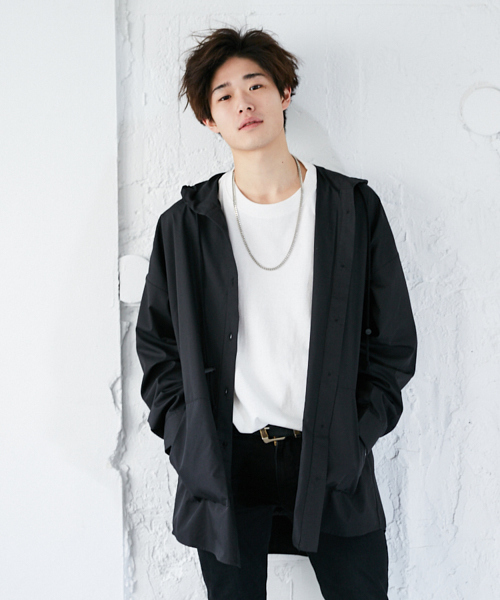 kutir（クティール）の「フードシャツブルゾン（ブルゾン・メンズ・ベージュ/ブラック・MEDIUM/LARGE）」の18枚目の写真