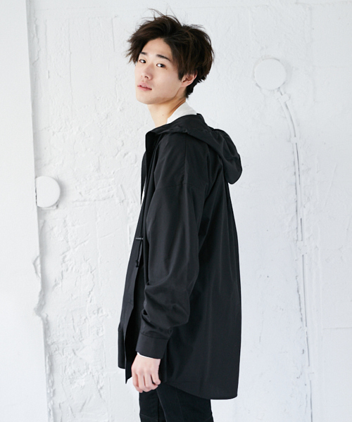 kutir（クティール）の「フードシャツブルゾン（ブルゾン・メンズ・ベージュ/ブラック・MEDIUM/LARGE）」の19枚目の写真