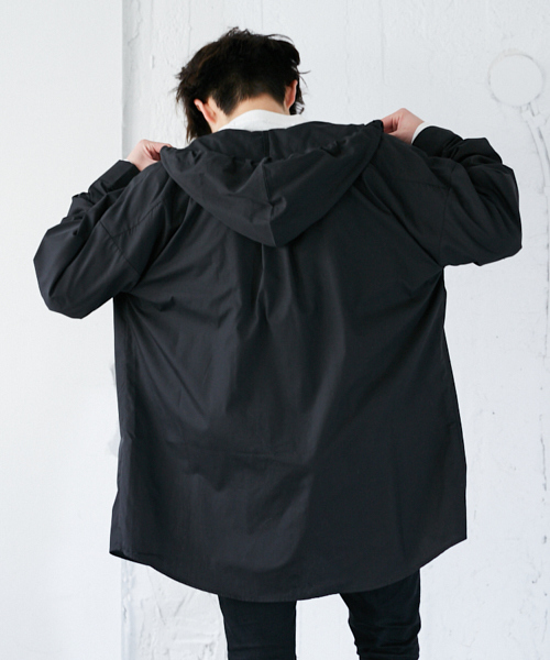 kutir（クティール）の「フードシャツブルゾン（ブルゾン・メンズ・ベージュ/ブラック・MEDIUM/LARGE）」の20枚目の写真