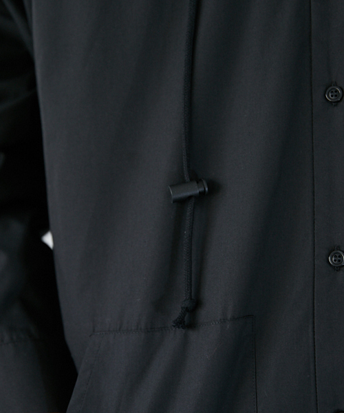 kutir（クティール）の「フードシャツブルゾン（ブルゾン・メンズ・ベージュ/ブラック・MEDIUM/LARGE）」の4枚目の写真